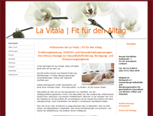 Tablet Screenshot of la-vitala.de